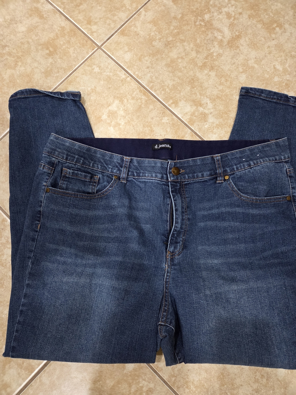 d.jeans Dark Wash Denim Skinny Jeans 22W